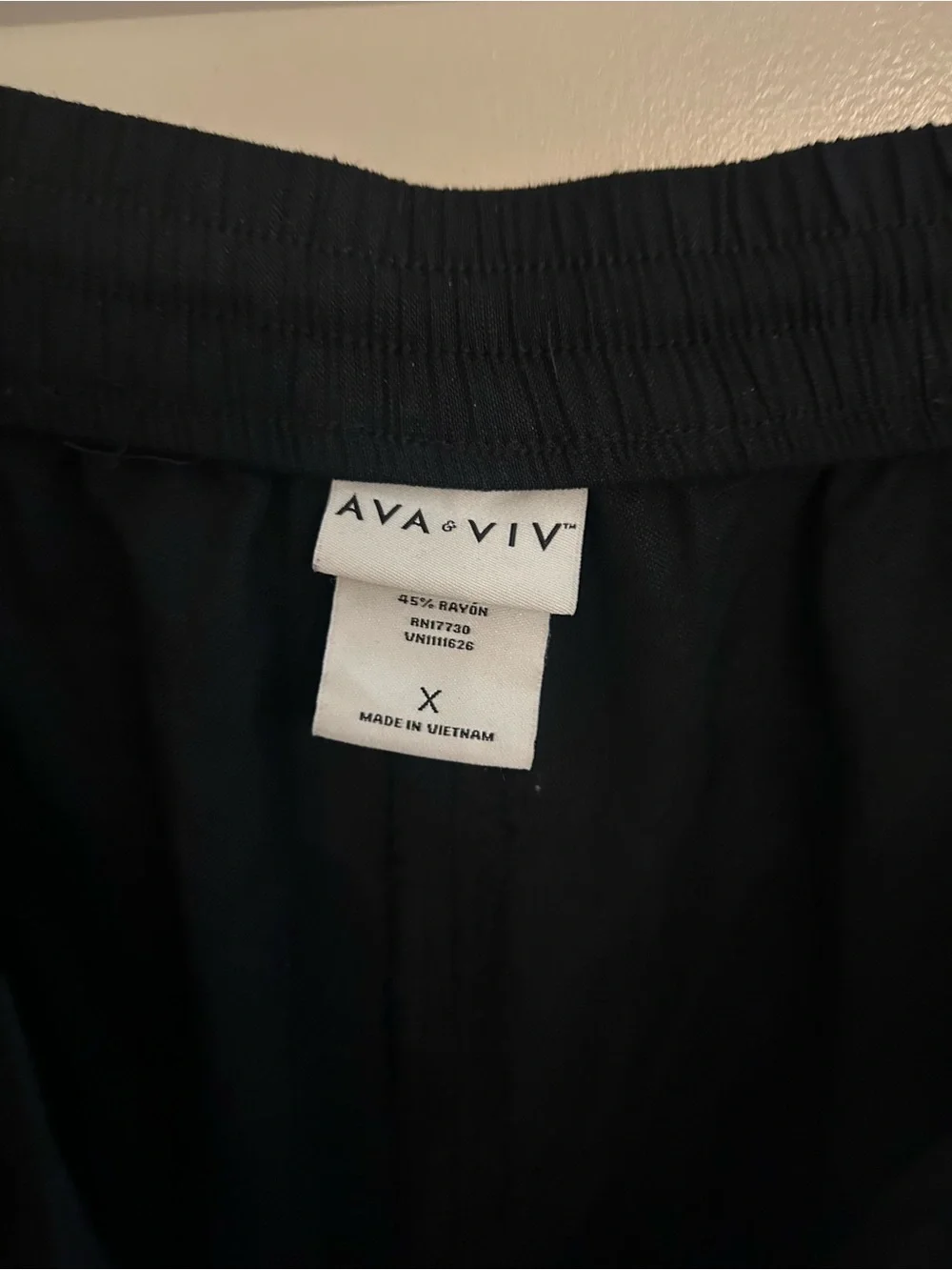 💚5 for $25💚Ava & Viv Black Drawstring linen blend Pants